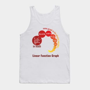 Linear function graph full - red Tank Top